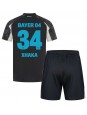 Bayer Leverkusen Granit Xhaka #34 Ausweichtrikot für Kinder 2024-25 Kurzarm (+ Kurze Hosen)